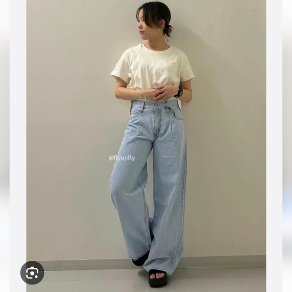 Levi's Baggy Dad Wide Leg Jeans Blue - Picture 4 of 12